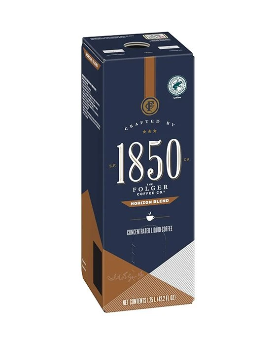 Folgers 1.25 Liter 1850 Horizon Blend (Replaces Dark Roast) (Eighteen Boxes) - Image 2