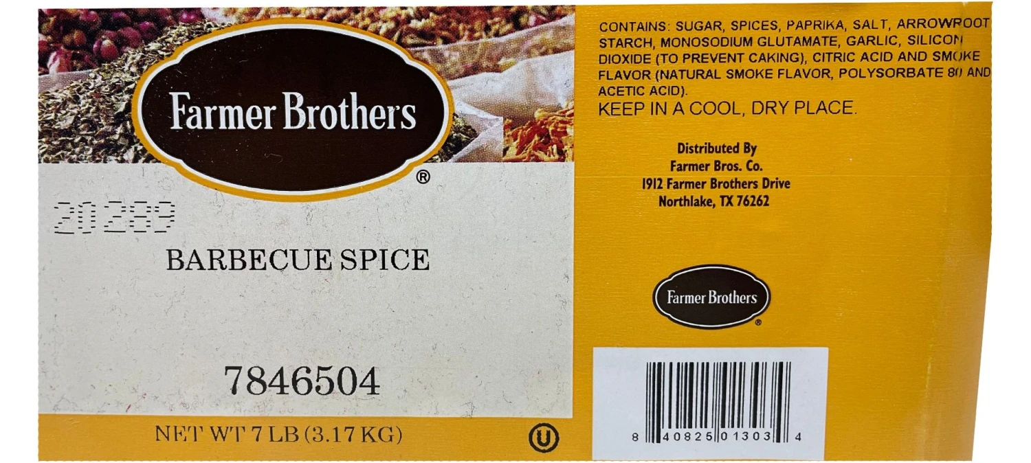 Farmer Brothers Barbecue Spice, 7 Lbs - Original Cain's Blend! - Image 4