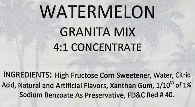 Tropical Sensations - Watermelon Granita Mix, One Bottle 64 Oz - Image 2