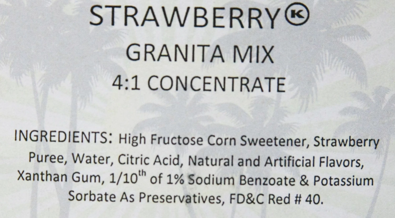 Tropical Sensations - Strawberry Granita Mix, 1 Bottle 64 Oz - Image 3