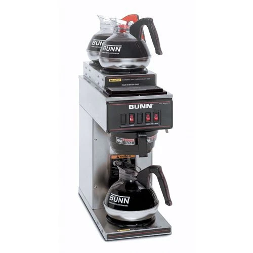 BUNN® BUNN 13300.0004: Pourover Coffee Brewer 3 Warmers 2 Uppers SST