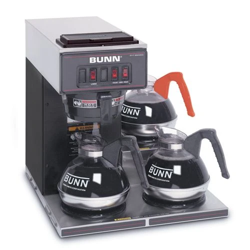 BUNN® BUNN 13300.0013: Pourover Coffee Brewer With 3 Warmers Black