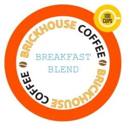 Brickhouse Single Serve Coffee, Breakfast Blend, 100 Count