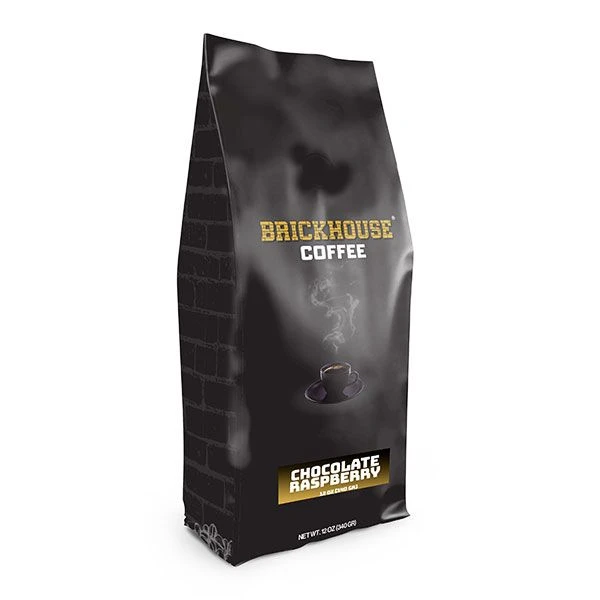 Brickhouse Ground Coffee, Chocolate Raspberry, 12oz Bag
