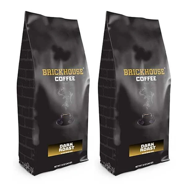 Brickhouse Ground Coffee, Dark Roast, 2/12 Oz Bags