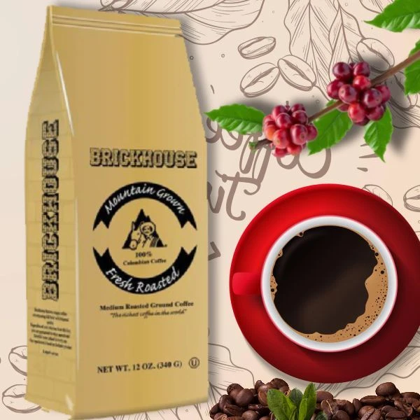 Brickhouse 100% Colombian Ground Coffee, 2/12 Oz Bags Buy 2 Get 1 Free - Image 3