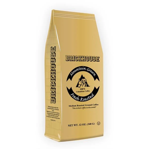 Brickhouse 100% Colombian Ground Coffee, 3/12 Oz Bags - Image 2