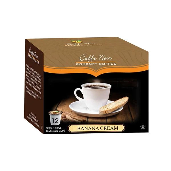 Caffe Noir Gourmet Coffee Banana Cream, Single Serve Beverage Cups, 6 Box 12 Count Each - Image 2