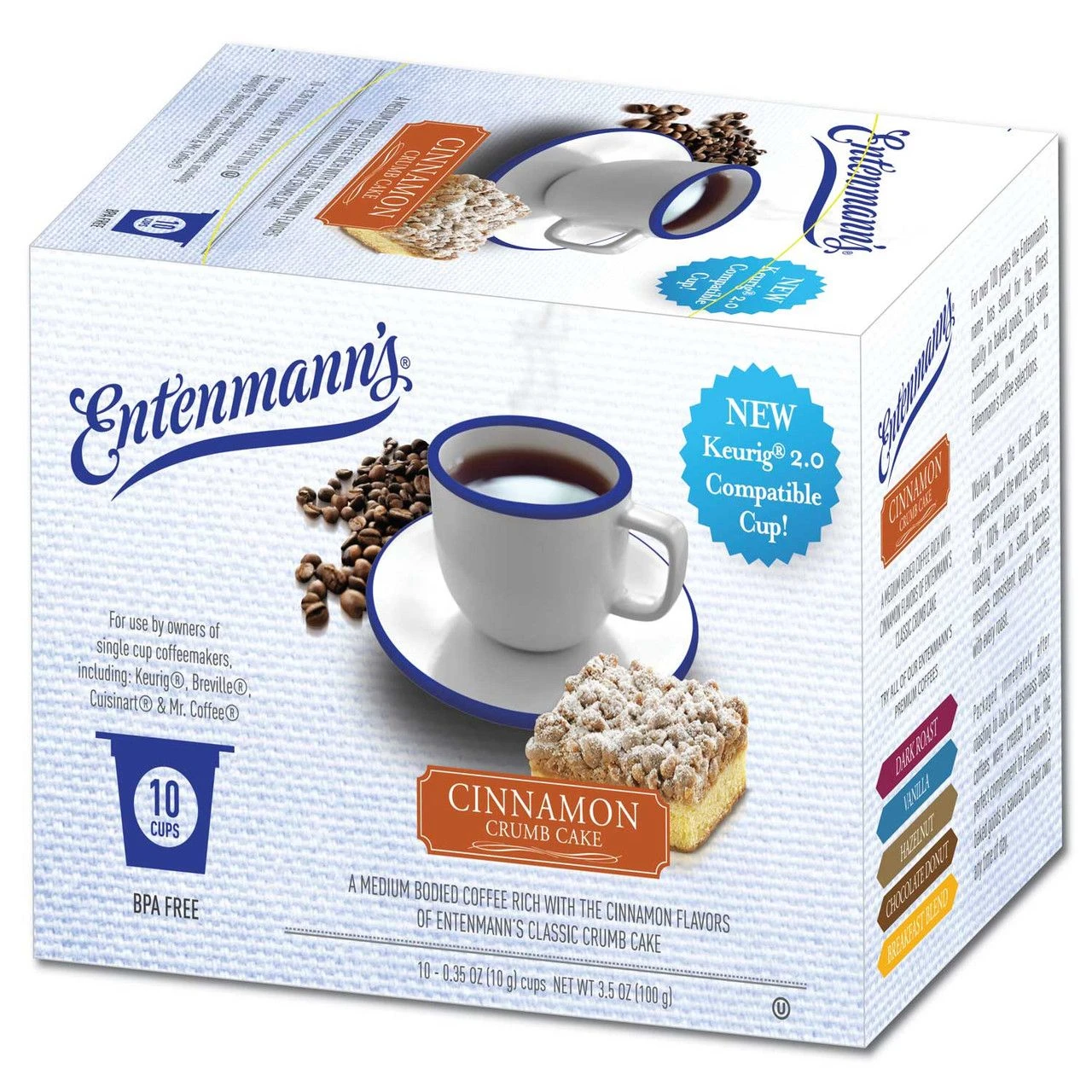 Entenmann's Cinnamon Crumb Cake Single Serve Cups, 200 Count - Image 2