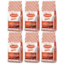 Junior's Most Fabulous Brooklyn Blend, Medium Roast Ground Coffee, 6/12 Oz Bags