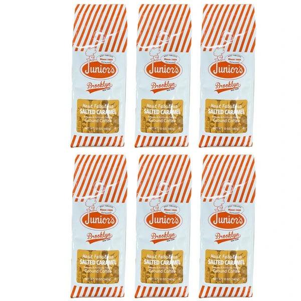 Junior's Most Fabulous Salted Caramel Ground Coffee, 6/12 Oz Bag