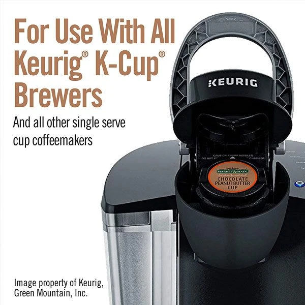 Market & Main Chocolate Peanut Butter Single Serve Coffee Cups, 2 Boxes (24 Cups) - Image 6