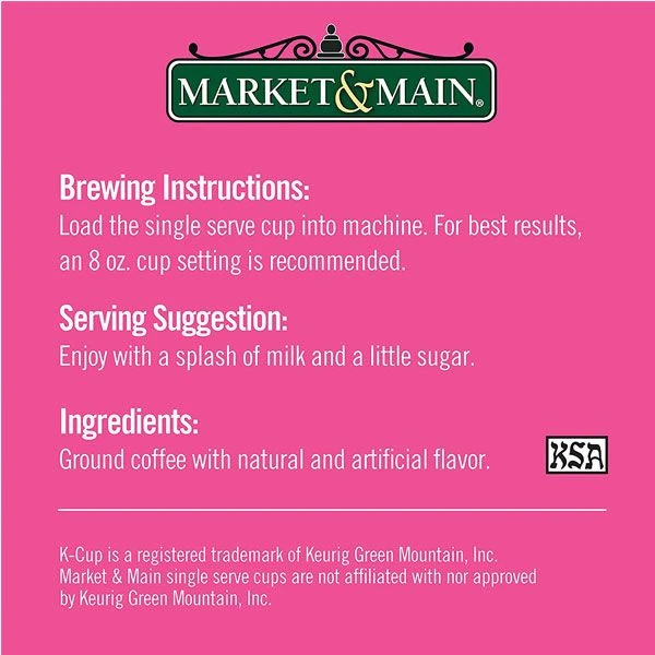 Market & Main Coconut Macaroon Single Serve Coffee Cups, 2 Boxes (24 Cups) - Image 7