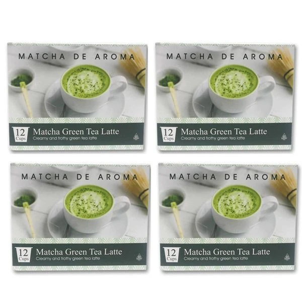 Matcha Green Tea Latte Single Serve K Cups 48 Cups Sweet Tea Latte