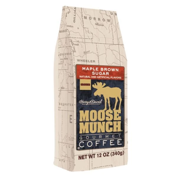 Harry & David Moose Munch Maple Brown Sugar Ground Gourmet Coffee 3 Bags (12 Oz Each) - Image 2