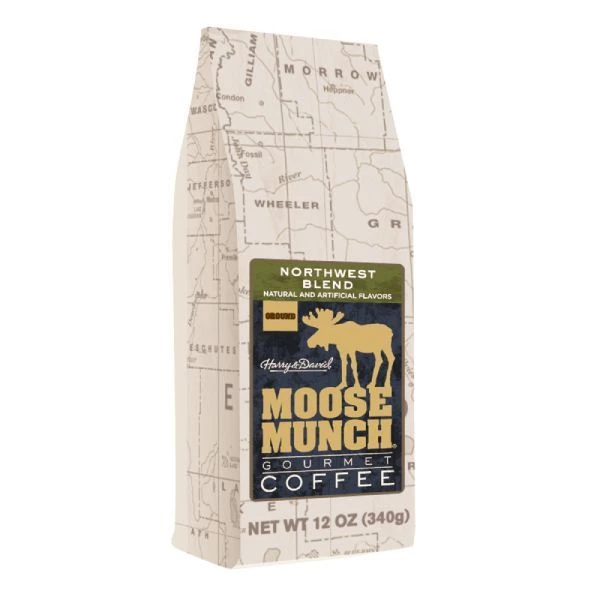 Harry & David Northwest Blend Moose Munch Ground Coffee - 2 Bags(12 Oz Each) - Image 2