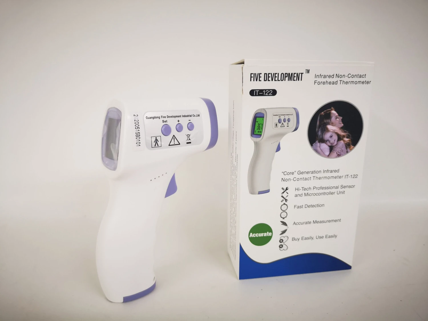 Digital Lcd Infrared Thermometer Non-contact Forehead Baby Adult Temperature USA 12 Pack