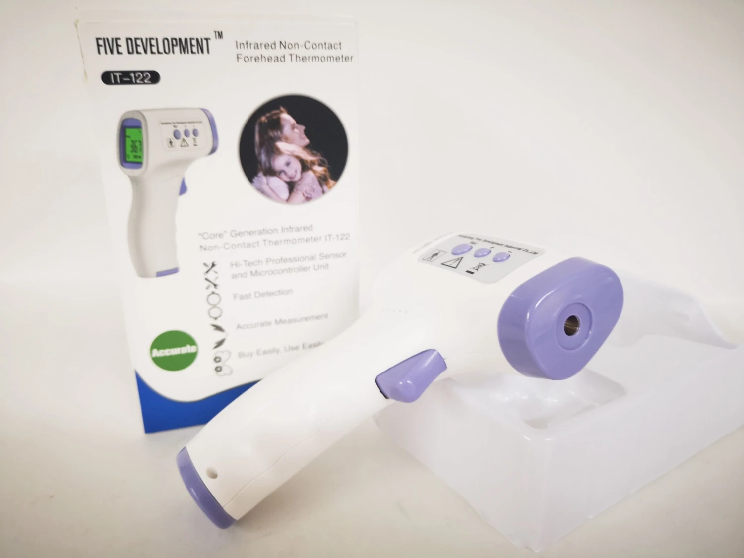 Digital Lcd Infrared Thermometer Non-contact Forehead Baby Adult Temperature USA 12 Pack - Image 6