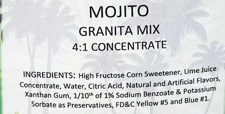 Tropical Sensations - Mojito Granita Mix, 1 Bottle 64 Oz - Image 2