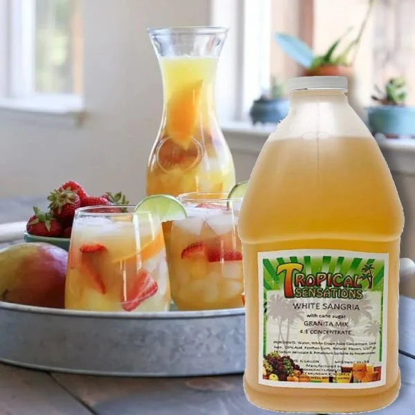 Tropical Sensations White Sangria Frozen Drink Mix, 64 Oz Bottle - Made With Pure Cane Sugar - Image 2